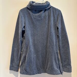 Nike Blue Therma Dri-FIT Turtle Neck Fleece Training Top